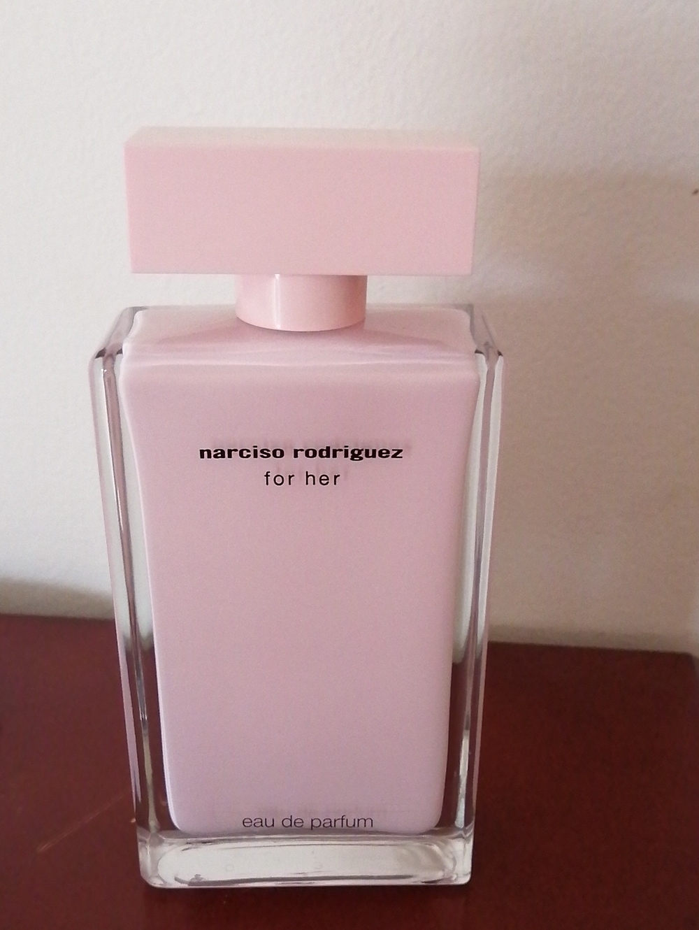 Narciso Rodriguez For Her Pale Pink Glass Perfume Bottle
